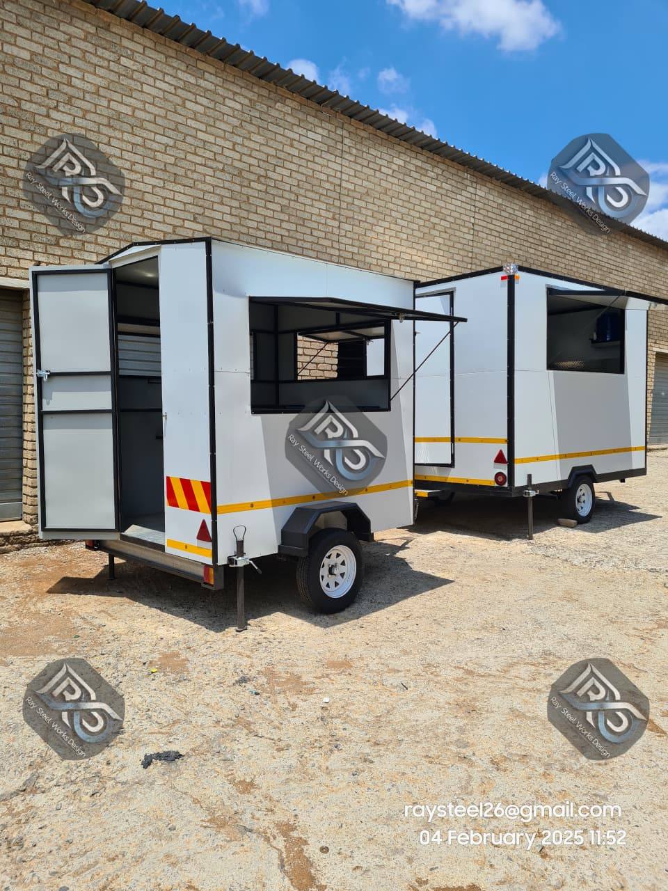 Custom mobile kitchen trailers built at Ray SteelWorks Design